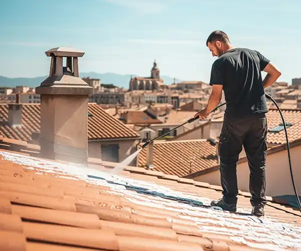 Nettoyage et démoussage de toiture à Lunel - Couverture 34